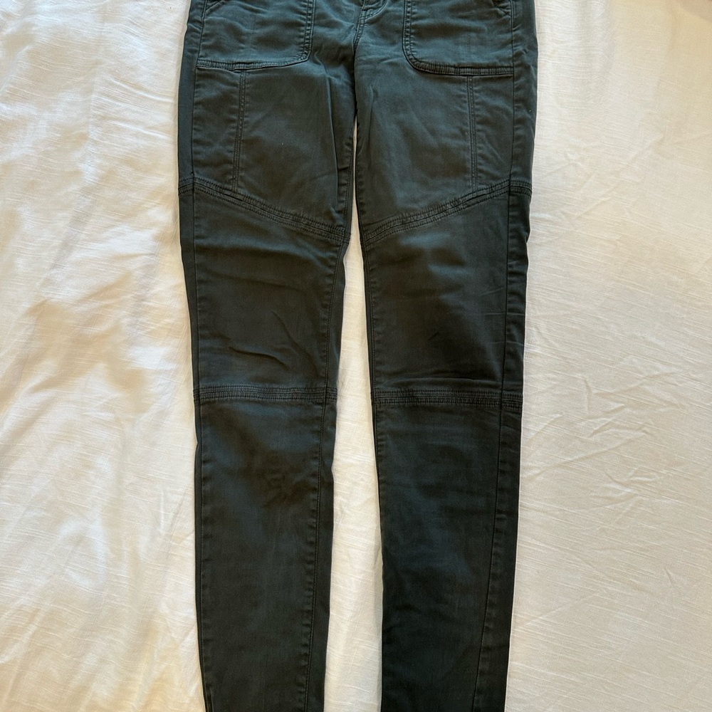 Dark Green Cargo Jeans